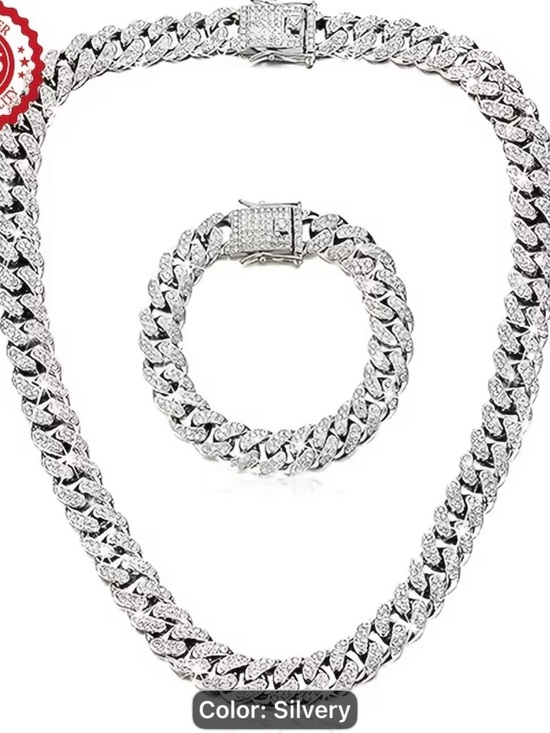 Jewelry - Men and woman necklace and bracelet set
